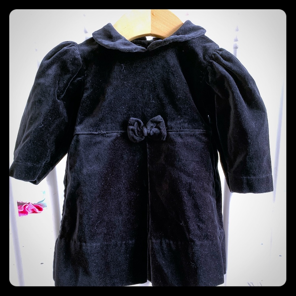 Strasburg 0/3 Month Velvet Dress